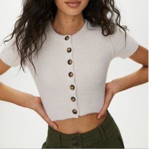 Aritzia Wilfred Free Shrunken Cardigan